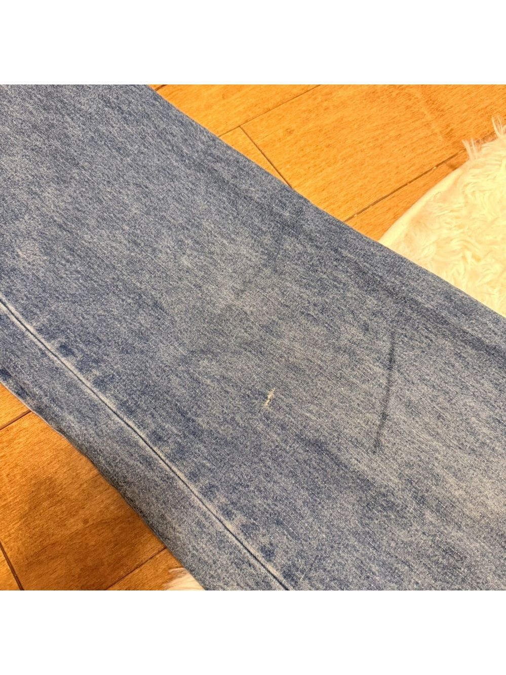 Vintage Quizz New York Wide Leg Carpenter Jeans Baggy Skater Blue Denim Size 5/6 - Picture 6 of 7
